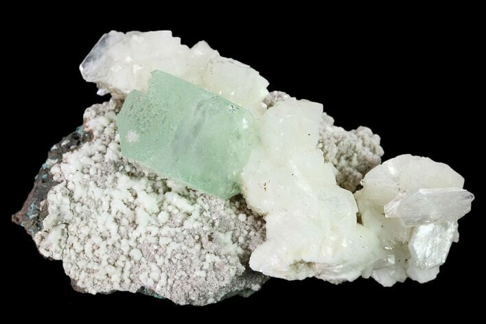 Green Apophyllite, Heulandite & Stilbite Association - India #135809